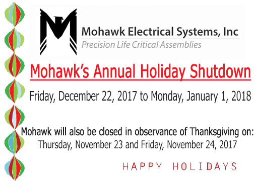 Mohawk announces 2017 winter shutdown
