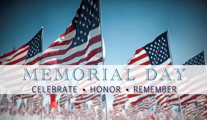 Plant and office closed for Memorial Day 2018